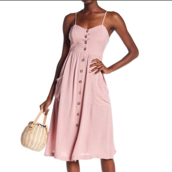 Good Luck Gem Dresses & Skirts - 🌺Good Luck Gem Button Front Dress Size L NWT